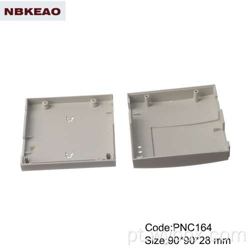 PNC164 caixas de plástico eletrônicas wi-fi rede moderna abs caixa de plástico personalizado gabinete de roteador adaptador de trilho DIN